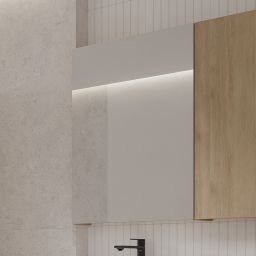 Cersanit City szafka 40x14,1x80 cm z lustrem dąb S584-114