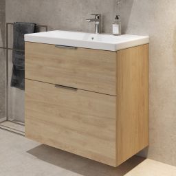 Cersanit City umywalka z szafką 60 cm dąb S4004-134