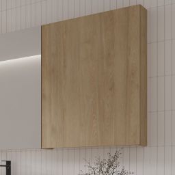 Cersanit City szafka 59,4x13,8x80 cm boczna wisząca dąb S584-113