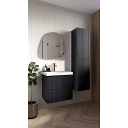 Cersanit Tirso szafka 40x30x160 cm boczna wisząca czarna S1017-009