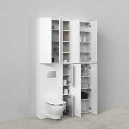 Cersanit Milagros szafka do zabudowy stelaża podtynkowego 56 cm biały mat S1026-035