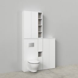 Cersanit Milagros szafka górna z drzwiami do stelaża 56 cm biały mat S1026-039