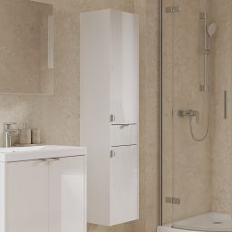 Cersanit Ovida szafka 30x30x150 cm boczna wisząca biała S1058-004