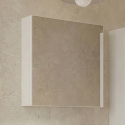 Cersanit Ovida szafka 59,4x14,1x59,2 cm z lustrem biała S1058-007