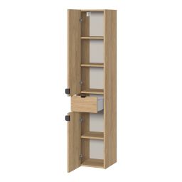 Cersanit Ovida szafka 30x30x150 cm boczna wisząca dąb S1058-012