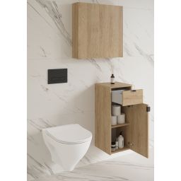 Cersanit Ovida szafka 30x30x72 cm boczna wisząca dąb S1058-013