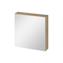 Cersanit Ovida szafka 59,4x14,1x59,2 cm z lustrem dąb S1058-015