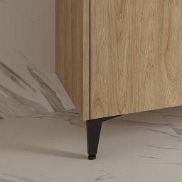 Cersanit Ovida noga meblowa czarny mat 1 szt  S1061-002