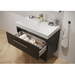 Cersanit Larga szafka 39,4x33,7x160 cm boczna wisząca antracyt S164-032