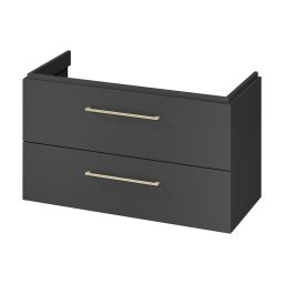 Cersanit Larga szafka 99,4x44,4x57,2 cm podumywalkowa wisząca antracyt S164-038