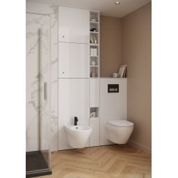 Cersanit Larga szafka 20x22,2x120,5 cm boczna stojąca biała S164-047