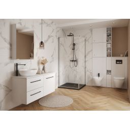 Cersanit Larga szafka 56x22,2x60 cm boczna wisząca biała S164-048