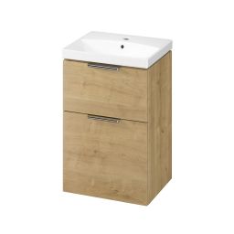 Cersanit City umywalka z szafką 50,5 cm dąb S4004-133