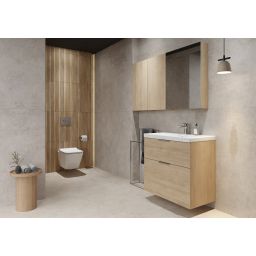 Cersanit City umywalka z szafką 80,5 cm dąb S4004-135