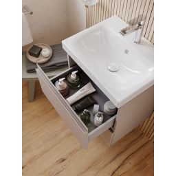 Cersanit Moduo umywalka z szafką 80 cm kaszmir S4013-009