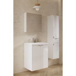 Cersanit Ovida umywalka z szafką 50 cm białą S4047-001
