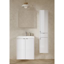 Cersanit Ovida umywalka z szafką 50 cm białą S4047-001
