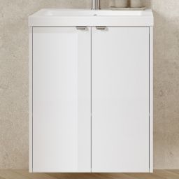 Cersanit Ovida umywalka z szafką 60 cm białą S4047-002