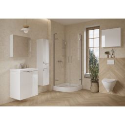 Cersanit Ovida umywalka z szafką 60 cm białą S4047-002