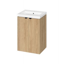 Cersanit Ovida umywalka z szafką 50 cm dąb S4047-004