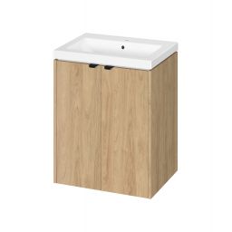 Cersanit Ovida umywalka z szafką 60 cm dąb S4047-005