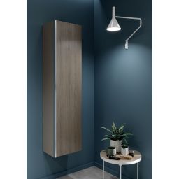 Cersanit Virgo szafka boczna 160 cm wysoka wisząca szary/dąb S522-035