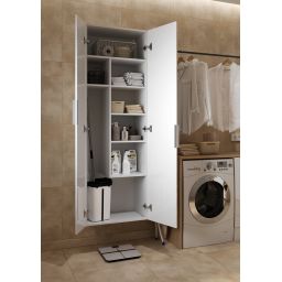 Cersanit City szafka boczna 180 cm wysoka wisząca biały połysk S584-019-DSM