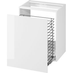 Cersanit City szafka 60x44,7x72 cm boczna wisząca z koszem na pranie biała S584-026
