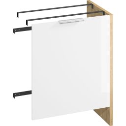 Cersanit City szafka 65 cm pod pralkę stojąca biały/dąb S584-037-DSM