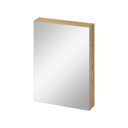 Cersanit City szafka 59,4x14,1x80 cm z lustrem dąb S584-115