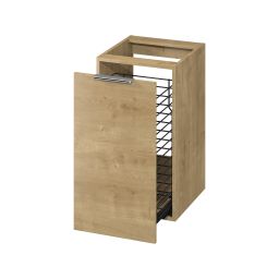 Cersanit City szafka 40x44,7x71,9 cm boczna wisząca z koszem na pranie dąb S584-116