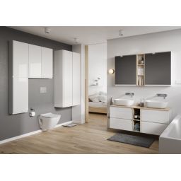 Cersanit Moduo szafka 59,4x14,1x80 cm boczna wisząca biała S590-016-DSM