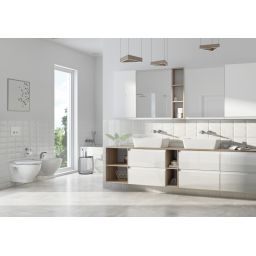 Cersanit Moduo szafka 59,4x14,1x80 cm boczna wisząca biała S590-016-DSM