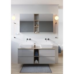 Cersanit Moduo szafka 60 cm lustrzana wisząca szara S590-017-DSM