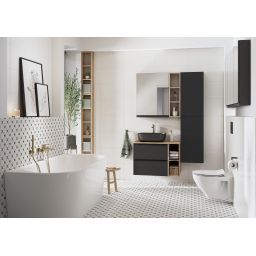 Cersanit Moduo Slim szafka 80 cm podumywalkowa wisząca antracyt S590-077-DSM