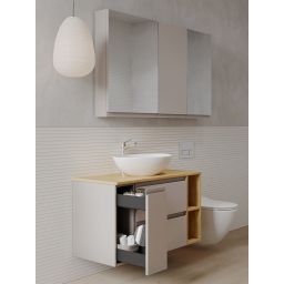 Cersanit Moduo szafka 49,5x34,5x57 cm podumywalkowa wisząca kaszmir S590-105-DSM