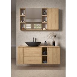 Cersanit Moduo szafka 60x14,1 cm boczna wisząca dąb hikora S590-129