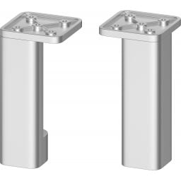 Cersanit City nogi meblowe 2 szt. srebrny mat S599-0162