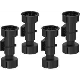 Cersanit City nogi meblowe 4 szt. techniczne czarne S599-0165