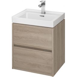 Cersanit Crea umywalka z szafką 50 cm zestaw meblowy dąb S801-287