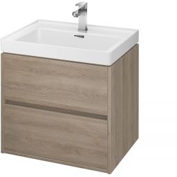 Cersanit Crea umywalka z szafką 60 cm zestaw meblowy dąb S801-288