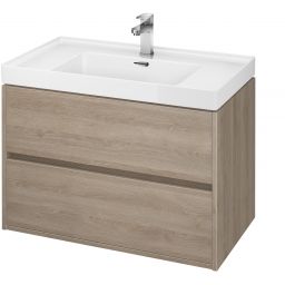 Cersanit Crea umywalka z szafką 80 cm zestaw meblowy dąb S801-289