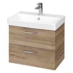 Cersanit Mille Slim umywalka z szafką Lara 60 cm orzech S801-319-DSM