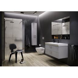 Cersanit Mille Slim umywalka z szafką Lara 50 cm szara S801-320-DSM