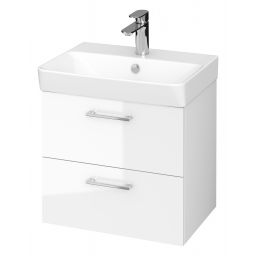 Cersanit Mille Slim umywalka z szafką Lara 50 cm biała S801-321-DSM
