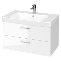 Cersanit Mille SET B348 umywalka z szafką Lara 80 cm biała S801-338-DSM