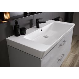 Cersanit Mille SET B348 umywalka z szafką Lara 80 cm biała S801-338-DSM