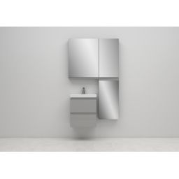 Zestaw Cersanit Moduo umywalka z szafką 80 cm zestaw meblowy EcoBox biały/szary S801-220-ECO