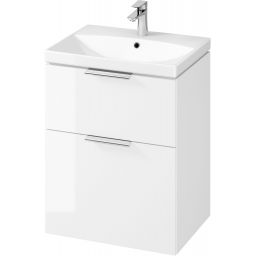 Cersanit City zestaw meblowy 60 cm umywalka z szafką biały połysk S801-422