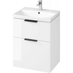 Cersanit City zestaw meblowy 60 cm umywalka z szafką biały połysk S801-422